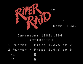 River Raid Title Screen